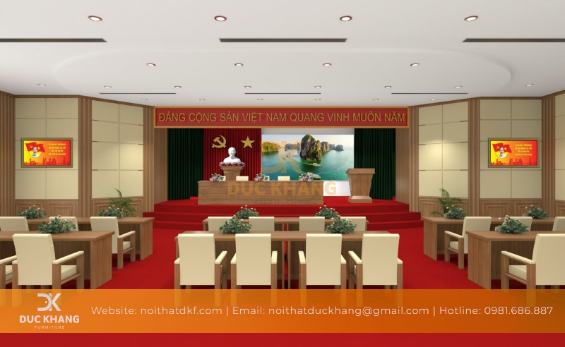 trang trí hội trường