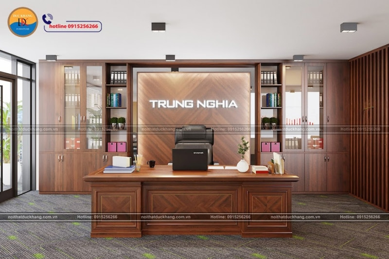 thiết kế thi công phòng giám đốc