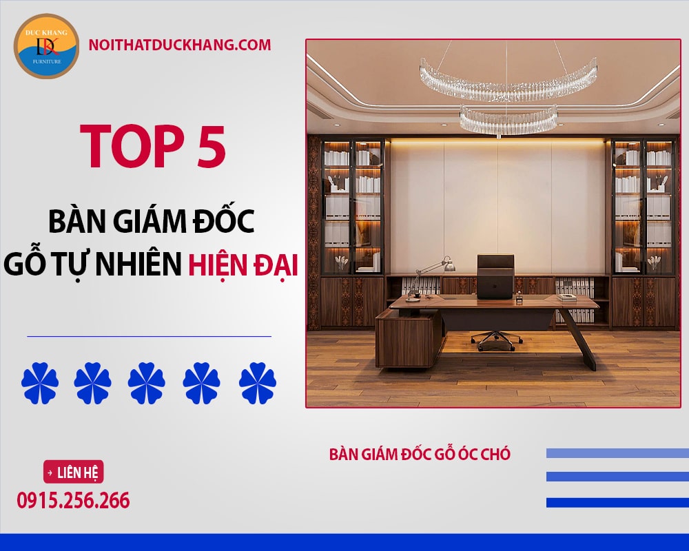 Bàn giám đốc gỗ óc chó