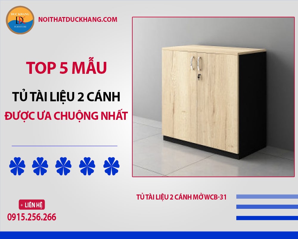 Tủ tài liệu 2 cánh mở WCB-31