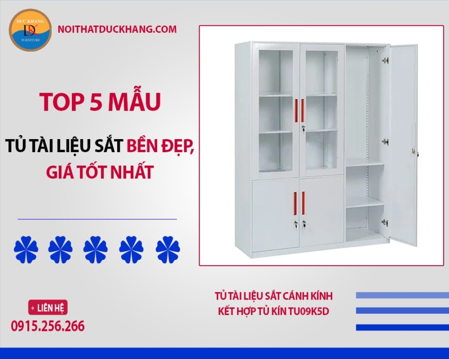 Top 5 mẫu tủ tài liệu sắt bền đẹp, giá tốt nhất 2025