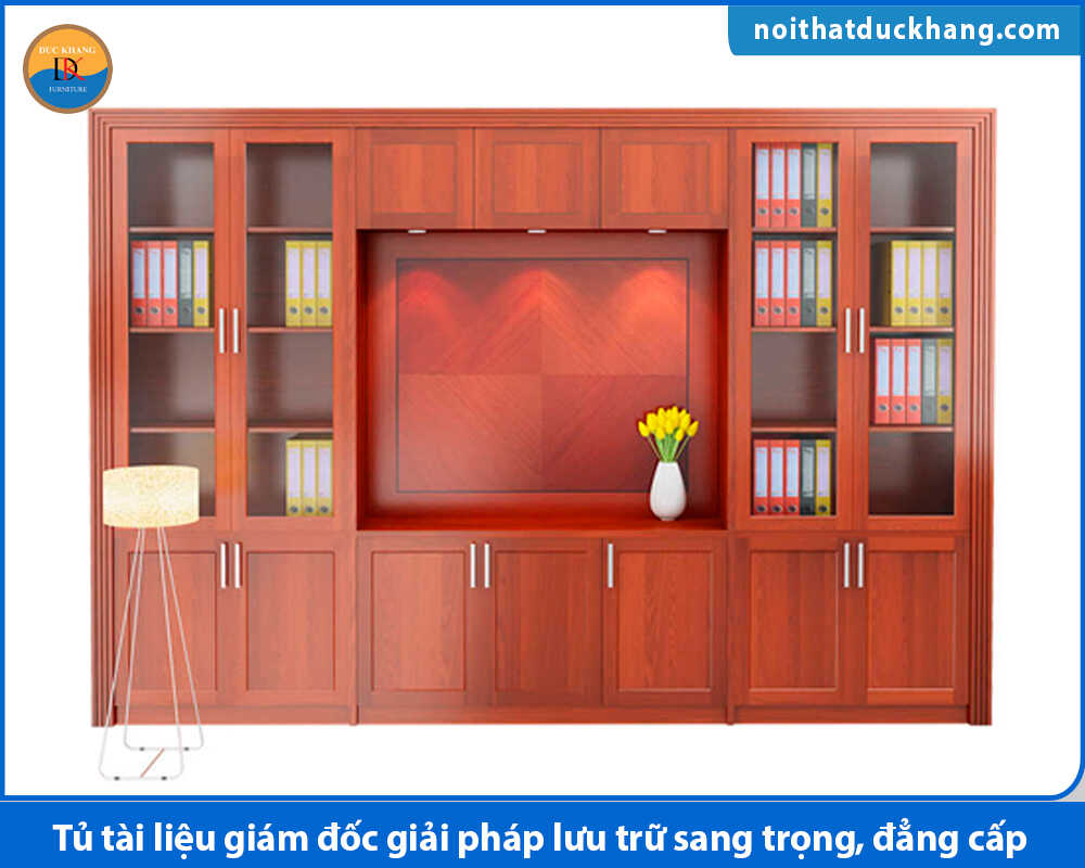 Tủ tài liệu giám đốc gỗ công nghiệp phủ veneer Tủ tài liệu giám đốc gỗ công nghiệp phủ veneer