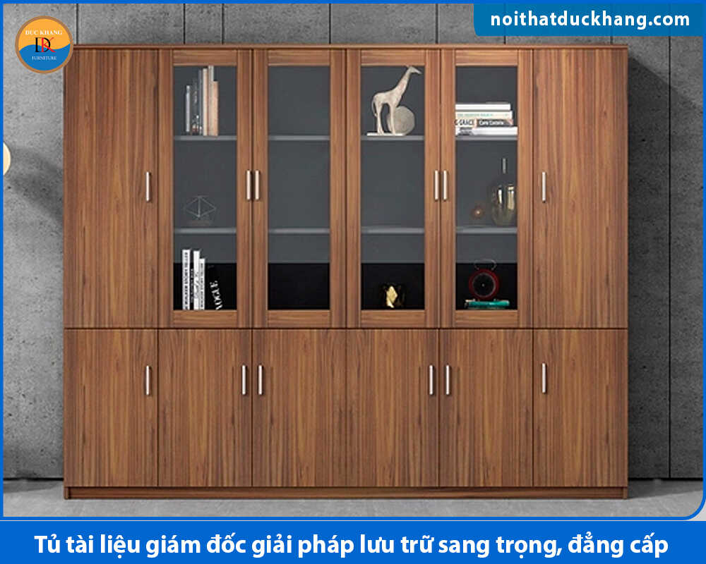 Tủ tài liệu giám đốc cánh kính sang trọng Tủ tài liệu giám đốc cánh kính sang trọng