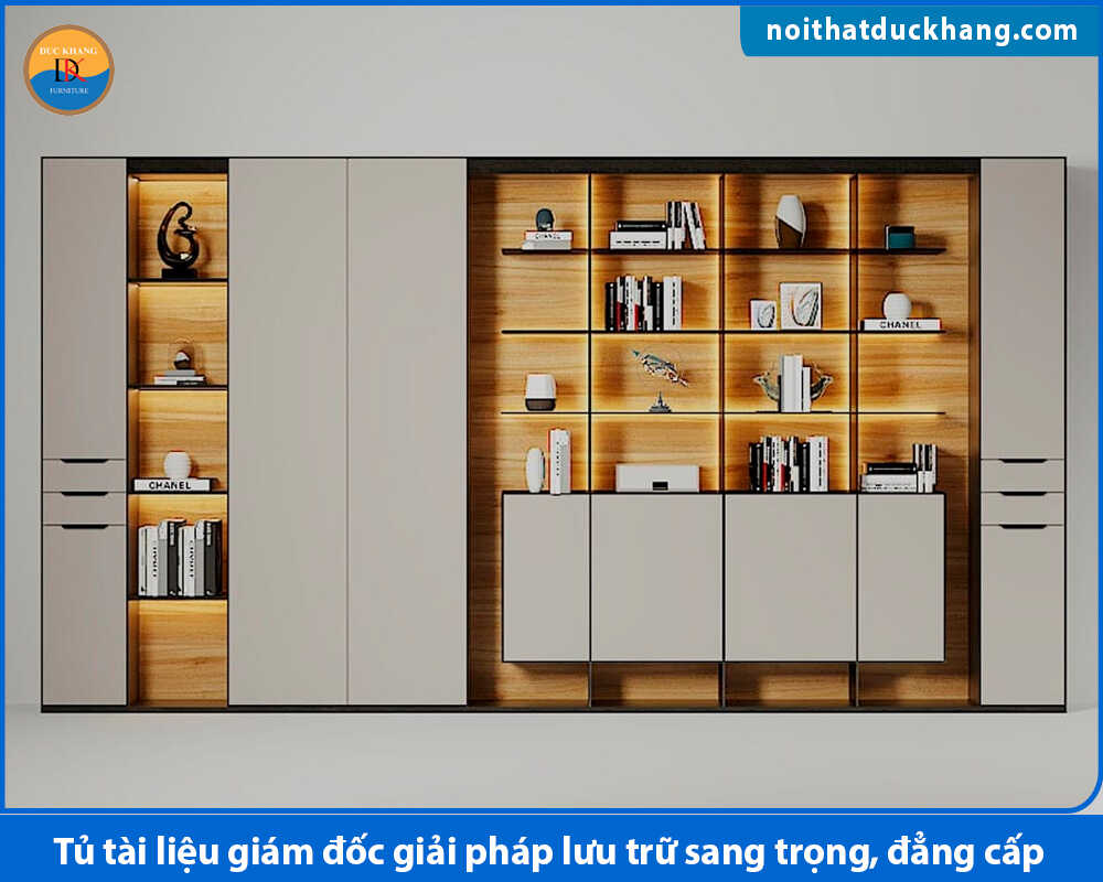 Tủ tài liệu giám đốc giải pháp lưu trữ sang trọng, đẳng cấp
