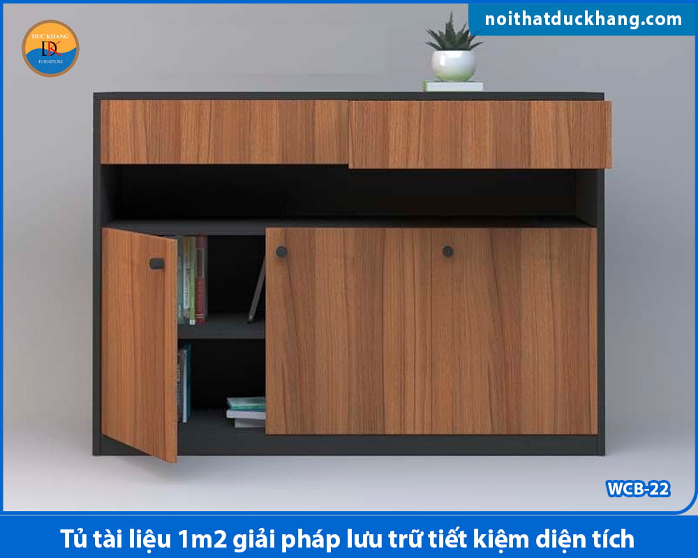 Tủ tài liệu 1m2 gỗ công nghiệp