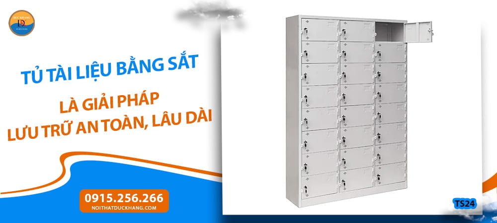 Tủ tài liệu bằng sắt là giải pháp lưu trữ an toàn, lâu dài